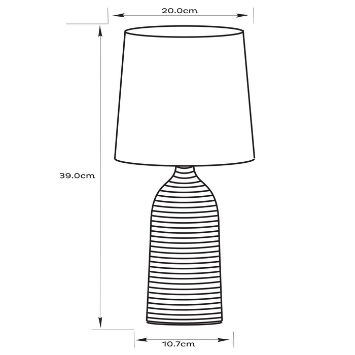 Keira Table Lamp Taupe by Urban Style