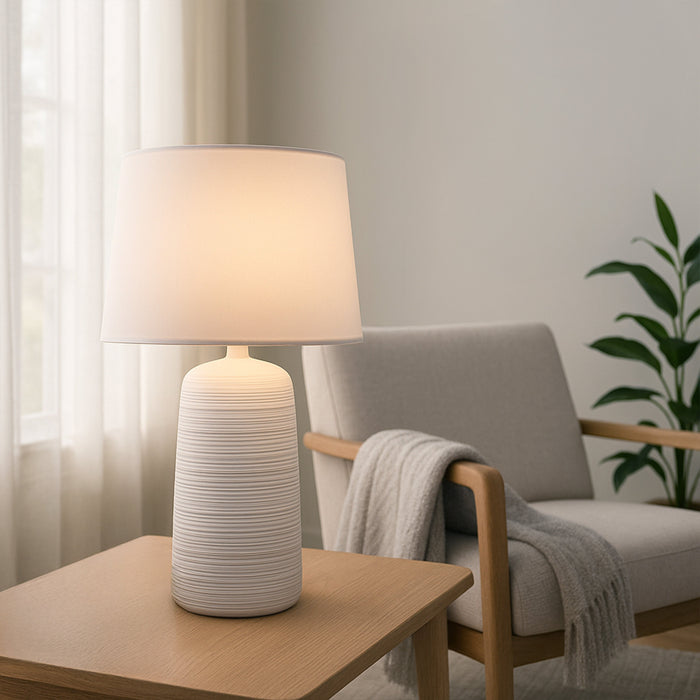 Keira Table Lamp White by Urban Style
