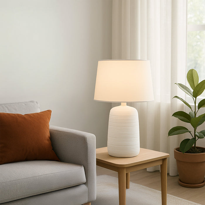 Keira Table Lamp White by Urban Style