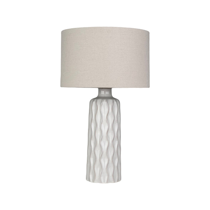 Urban Style Asterope Ceramic Table Lamp – Cream 59cm