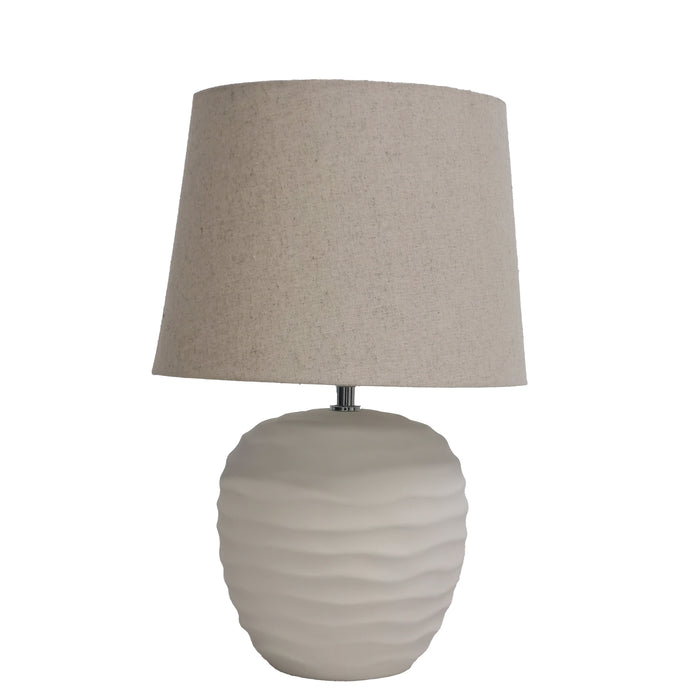 Urban Style Calaeno Ceramic Table Lamp – Cream