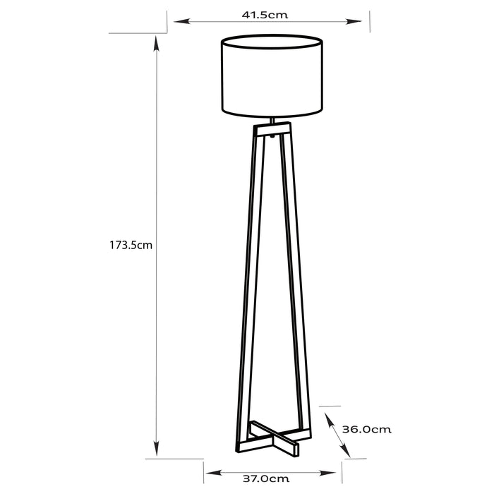 Dana Floor Lamp Black by Urban Style