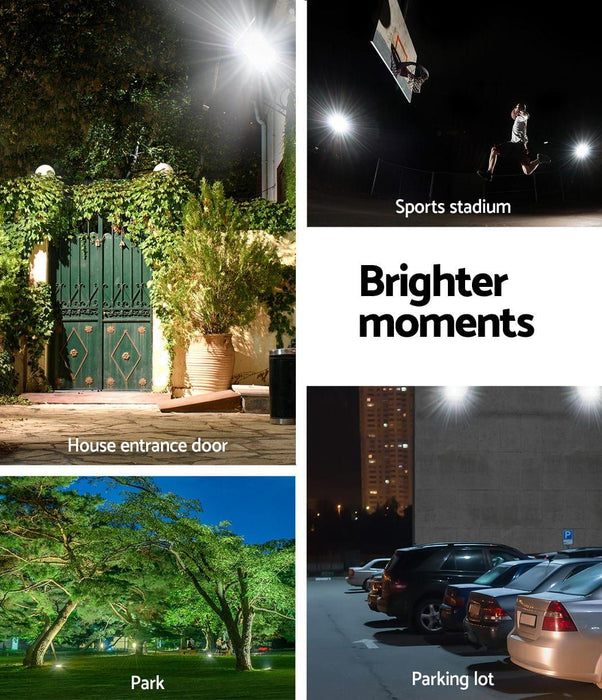 LED Solar Lights Street Flood Light Remote Outdoor Garden Security Lamp 60W -Home Living Store - -  