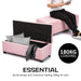 La Bella 102cm Pink Storage Ottoman Stool Fabric -Home Living Store - -  
