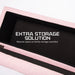La Bella 102cm Pink Storage Ottoman Stool Fabric -Home Living Store - -  