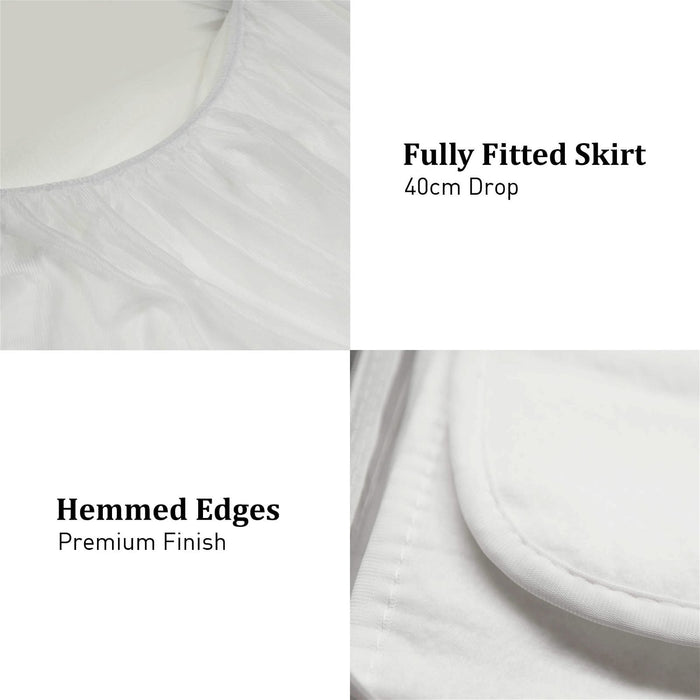 Laura Hill Electric Blanket Queen Size Fitted Underlay Winter Throw - White -Home Living Store - -  