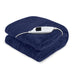 Laura Hill Heated Electric Blanket Coral Warm Fleece Winter Blue -Home Living Store - -  