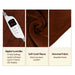Laura Hill Heated Electric Blanket Throw Rug Coral Warm Fleece Brown -Home Living Store - -  