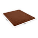 Laura Hill Heated Electric Blanket Throw Rug Coral Warm Fleece Brown -Home Living Store - -  