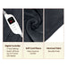 Laura Hill Heated Electric Blanket Throw Rug Coral Warm Fleece Grey -Home Living Store - -  