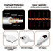 Laura Hill Heated Electric Blanket Throw Rug Coral Warm Fleece Grey -Home Living Store - -  
