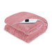 Laura Hill Heated Electric Blanket Throw Rug Coral Warm Fleece Pink -Home Living Store - -  
