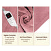 Laura Hill Heated Electric Blanket Throw Rug Coral Warm Fleece Pink -Home Living Store - -  