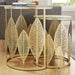 Leaf Nested Set Coffee Tables 520mm White Glass Top, Metal Frame Gold by Criterion - Home Living Store - Coffee Table