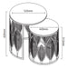 Leaf Nested Set Coffee Tables 520mm White Glass Top, Metal Frame Gold by Criterion - Home Living Store - Coffee Table