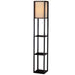 Led Floor Lamp Shelf Vintage Wood Standing Light Reading Storage Bedroom -Home Living Store - -  