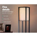 Led Floor Lamp Shelf Vintage Wood Standing Light Reading Storage Bedroom -Home Living Store - -  