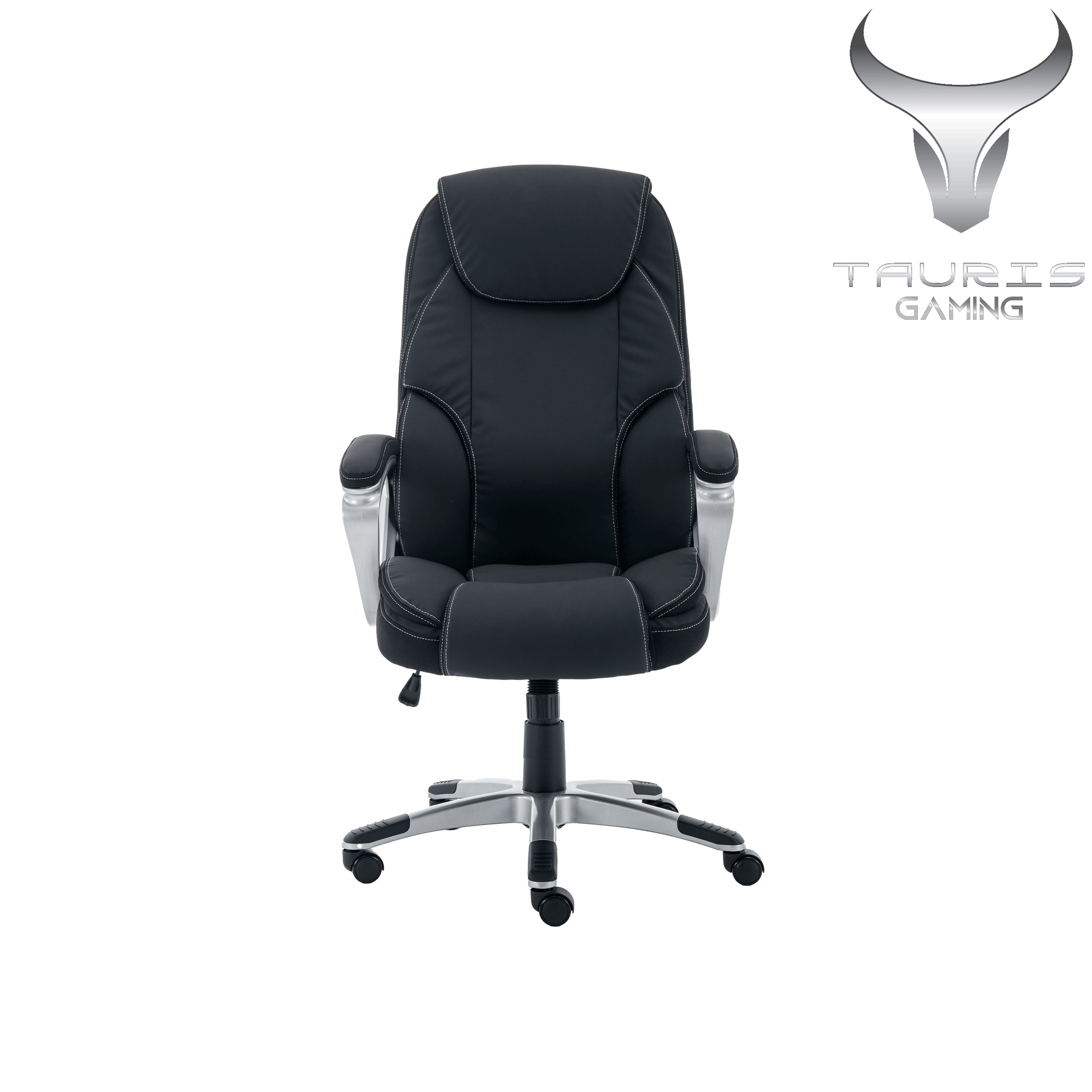 Legacy Ergonomic Office Chair, padded fixed arm rests, Black by Tauris ...