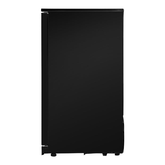Devanti 198L Bar Fridge Dual Glass Door w/Light Black -Home Living Store - -  