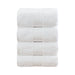 Linenland 4 Piece Cotton Bath Towels Set - White -Home Living Store - -  