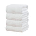 Linenland 4 Piece Cotton Bath Towels Set - White -Home Living Store - -  