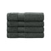 Linenland Bath Towel 4 Piece Cotton Hand Towels Set - Charcoal -Home Living Store - -  