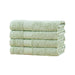 Linenland Bath Towel 4 Piece Cotton Hand Towels Set - Sage Green -Home Living Store - -  
