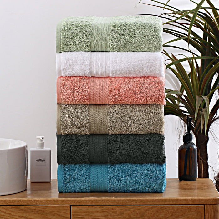 Linenland Extra Large Bath Sheet Towel 89 x 178cm - Sage Green -Home Living Store - -  