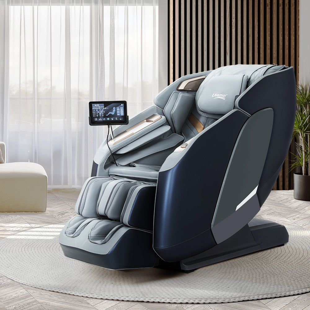 Livemor 4D Massage Chair Electric Recliner Double Core Mechanism Massa Home Living Store