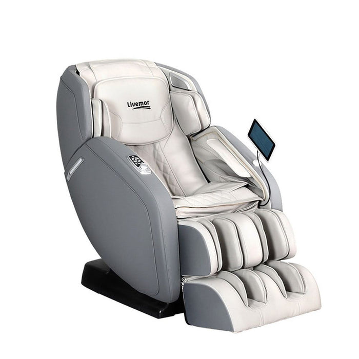 Livemor 4D Massage Chair Electric Recliner Home Massager Gary -Home Living Store - -  