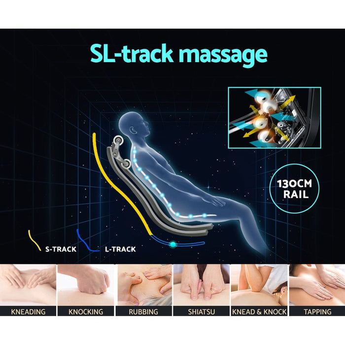 Livemor 4D Massage Chair Electric Recliner Home Massager Gary -Home Living Store - -  