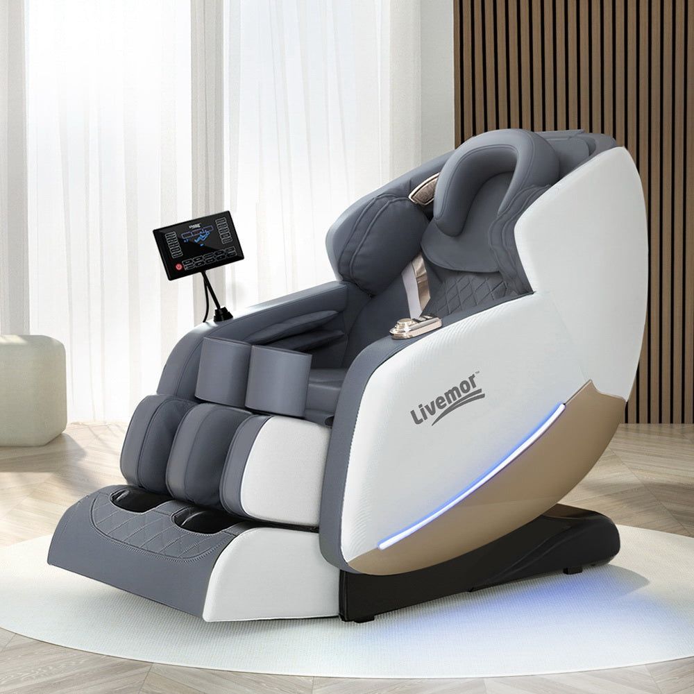 Livemor Massage Chair Electric Recliner Home Massager Beryl -Home Living Store - -  