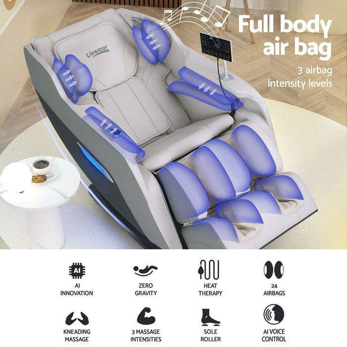 Livemor Massage Chair Electric Recliner Home Massager Brisa -Home Living Store - -  