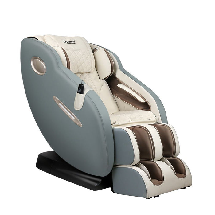 Livemor Massage Chair Electric Recliner Massager Grey Ozeni -Home Living Store - -  