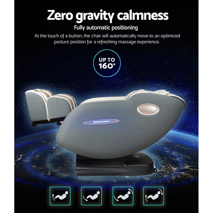 Livemor Massage Chair Electric Recliner Massager Grey Ozeni -Home Living Store - -  