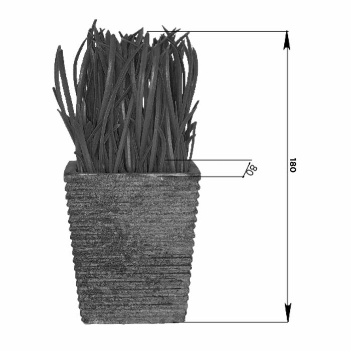 Lush Green 16cm Artificial Pot Plant by Criterion -Home Living Store - -  