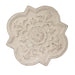 Medallion Provincial Wall Art Metal in Distressed White by Urban Style -Home Living Store - -  