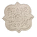 Medallion Provincial Wall Art Metal in Distressed White by Urban Style -Home Living Store - -  