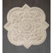 Medallion Provincial Wall Art Metal in Distressed White by Urban Style -Home Living Store - -  