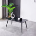 Mendy Black Sintered Stone Coffee Table with Metal Legs by Criterion™ -Home Living Store - -  