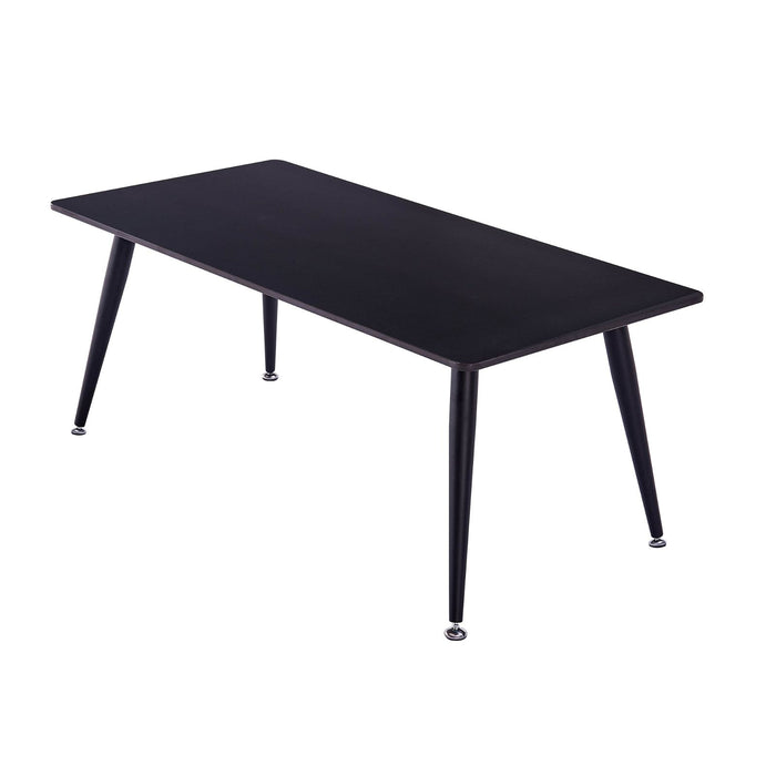 Mendy Black Sintered Stone Coffee Table with Metal Legs by Criterion™ -Home Living Store - -  