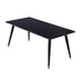 Mendy Black Sintered Stone Coffee Table with Metal Legs by Criterion™ -Home Living Store - -  