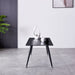 Mendy Black Sintered Stone Coffee Table with Metal Legs by Criterion™ -Home Living Store - -  