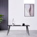 Mendy Black Sintered Stone Coffee Table with Metal Legs by Criterion™ -Home Living Store - -  