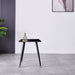 Mendy Black Sintered Stone End Table with Metal Legs by Criterion™ -Home Living Store - -  
