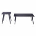 Mendy Black Sintered Stone End Table with Metal Legs by Criterion™ -Home Living Store - -  