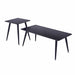 Mendy Black Sintered Stone End Table with Metal Legs by Criterion™ -Home Living Store - -  