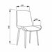 Mendy Dining Chair Grey PU Seat and Carbon Steel Frame (Set of Four) by Criterion™ -Home Living Store - -  