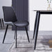 Mendy Dining Chair Grey PU Seat and Carbon Steel Frame (Set of Four) by Criterion™ -Home Living Store - -  