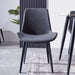 Mendy Dining Chair Grey PU Seat and Carbon Steel Frame (Set of Four) by Criterion™ -Home Living Store - -  